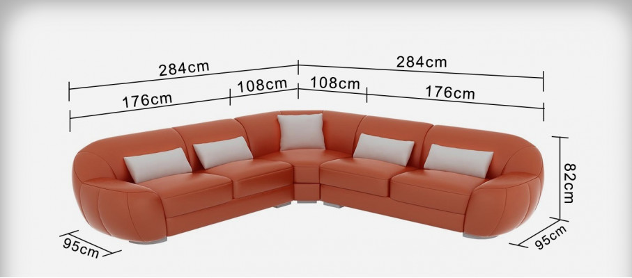 Liederdivan Couch Sofa Wunnlandschaft Eckdivan Eck Garnitur Modern Design