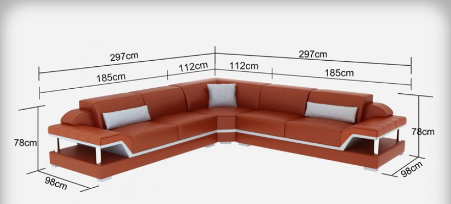 Ledercouch Ecksofa Wunnliewensland Eck Garnitur Design Modern Sofa G8004B