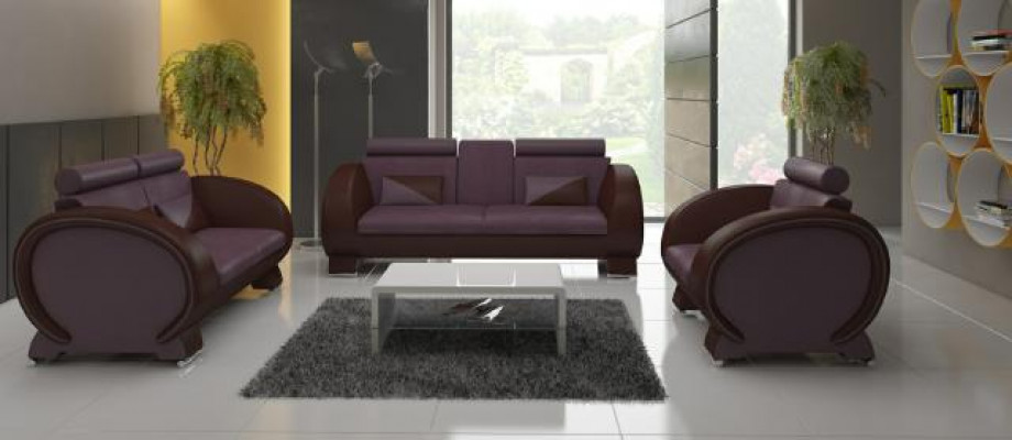 Canapé-Set 3+2+1 Stoff Canapé Design Sofa Wunnlandschaft Polster Garnitur Textil