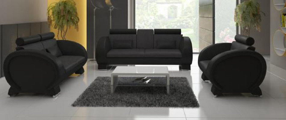 Canapé-Set 3+2+1 Stoff Canapé Design Sofa Wunnlandschaft Polster Garnitur Textil