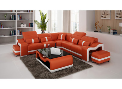Lieder-Couch Wunnlandschaft Ecksofa Sofa Eck Modern Design Garnitur