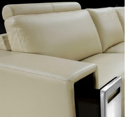 Ledersofae Ecksofa Sofa Couch Design Sëtz Polster Garnitur Wohnlandschaft 2348