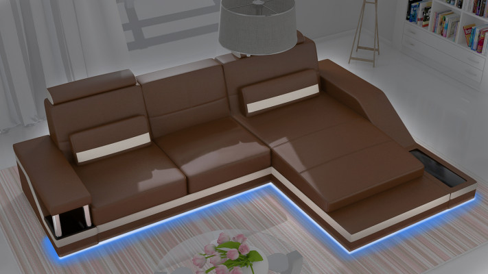 Ecksofa Sofa Couch Polster Wunnlandschaft Lieder Eck Sofae Garnitur L Form HHVI