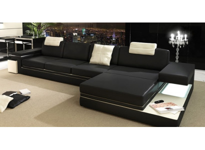 Design-Liederentreff Sofa Canapé Polster Wunnlandschaft Eck Dekor Garnitur Eck.