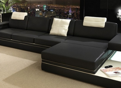 Design-Liederentreff Sofa Canapé Polster Wunnlandschaft Eck Dekor Garnitur Eck.