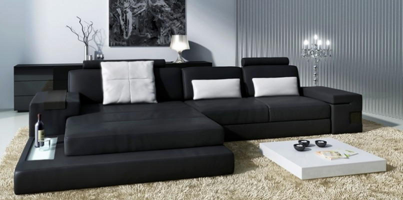 Ledercouch Sofa Canapé Polster Eck Garnitur L Form Stécke Bellini Stoff.