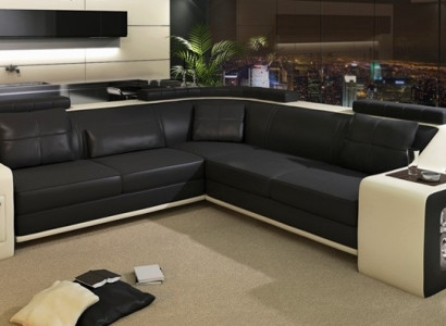 Stilvolle Wunnen L-fërmegt Konschtlieder-Sofa fir héchsten Komfort