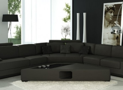 Ledercouch Eckcouch Couch Canapé Polster Designer Ecke Garnitur Wunnlandschaft LimaS