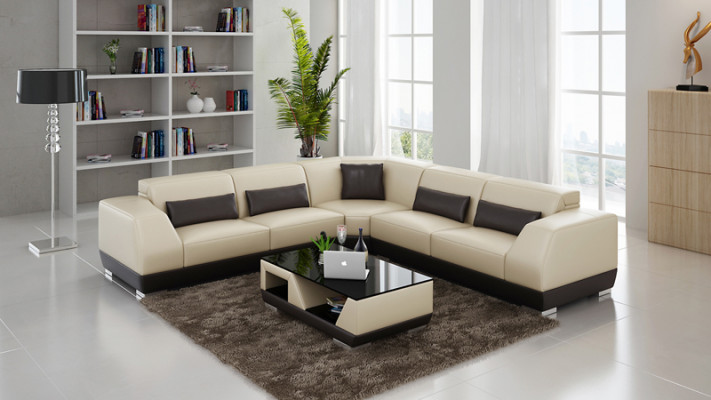 Liederdivan Canapé Wunnlandschaft Sofa Ecksofa Eck Garnitur Modernen Design