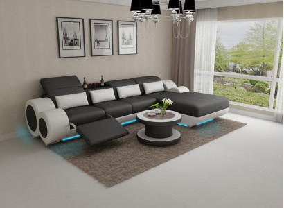 Ledersofa Canapé Sofagarnitur Neit Eckcanapé Eck Garnitur Design Modern Canapé G8035H