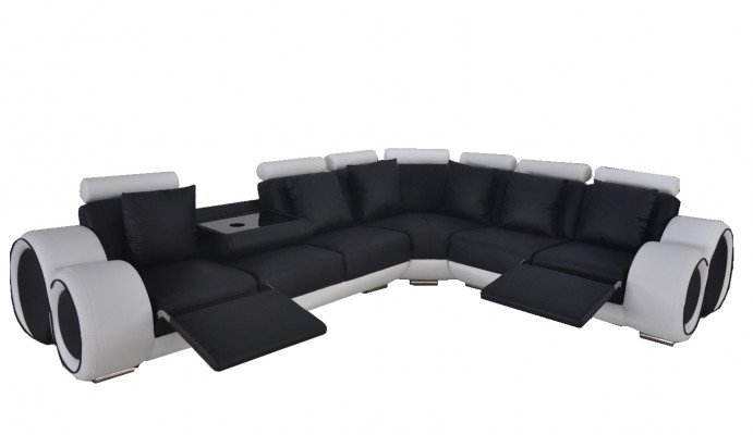 Design Liederpolster XXL Sëtz Raum Sofa Canapé Designer Ecken Garnitur