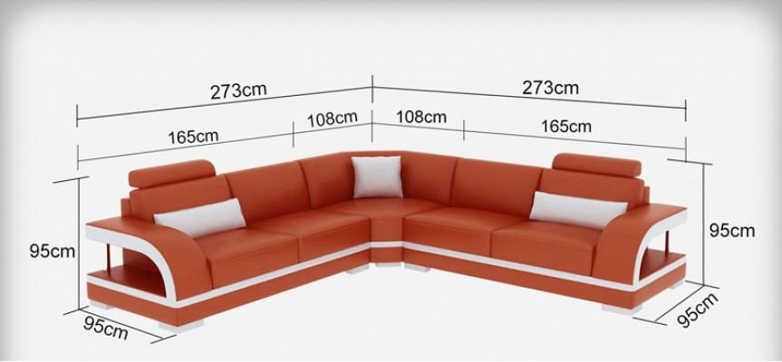 Lieder-Couch Wunnlandschaft Ecksofa Eck Garnitur Design Modern Sofa G8011B