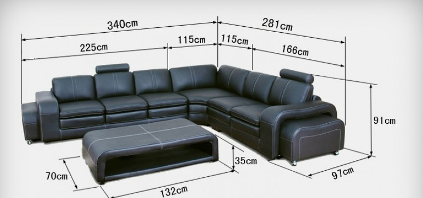 Ledercouch Sofa Canapé Wunnlandschaft Echecouch Eck Garnitur Design Modern Nei A1109