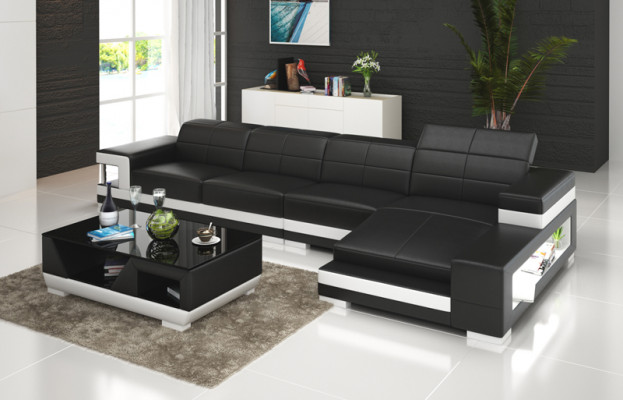 Sofa Liederkanapé Gaassch Couch Wunnlandschaft Eck Modern Ecksofa Design Garnitur