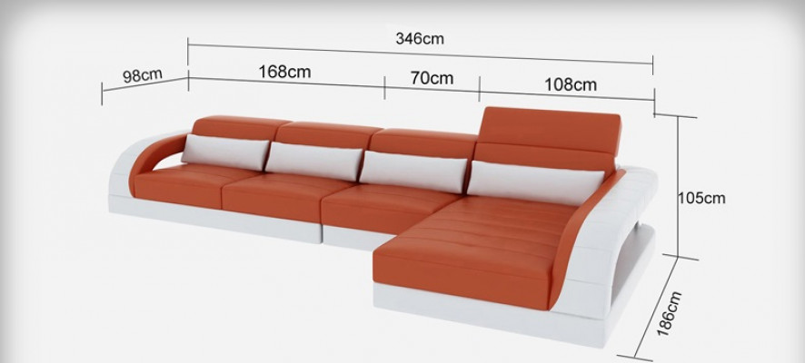 Liederkanapé Canapé Sofa Wunnlanschaft Eck Modern Eckszeppelin Design Garnitur