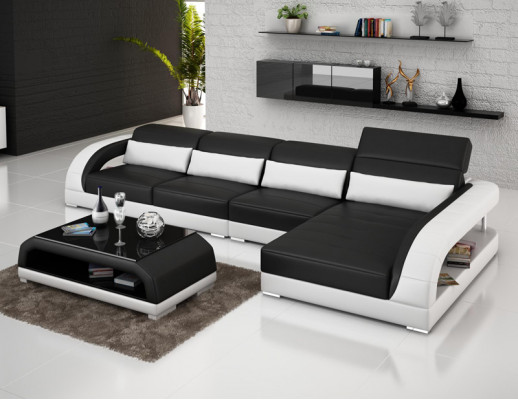 Liederkanapé Canapé Sofa Wunnlanschaft Eck Modern Eckszeppelin Design Garnitur