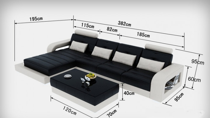 Ledercouch Wunnlandschaftecksofa Eck Garnitur Design Modern Sofa L6008C