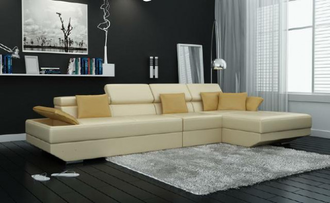 Wunnlandschaft Polster Eck Eck-Sofa Couch Garnitur Landschaft Lieder - 2719C Nei