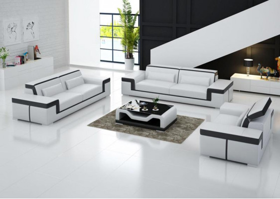 Sofa Garnitur 3+2 Sëtzer Lieder Sofa Couch Polster Garnitur Sofa Garnitur G8020D