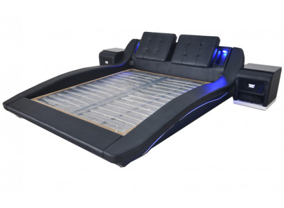 Luxus Lieder Design Better Duebelbett mat USB Hochzäitsbett Exklusiv 180x200 cm
