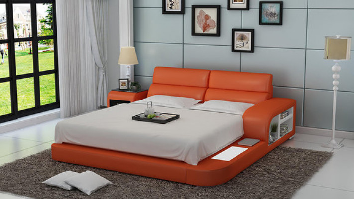 Designer Bett Polsterbett Luxusbett Duebelbett Ehebett Better 140/160/180 LB8805