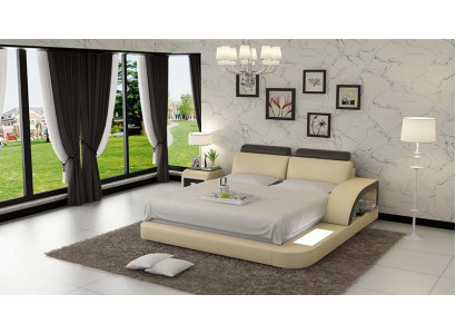 Luxus Bett Beliichtung Liederbett Better Canapé Grouss Hochzäitskoppel Polster 140/160/180 cm