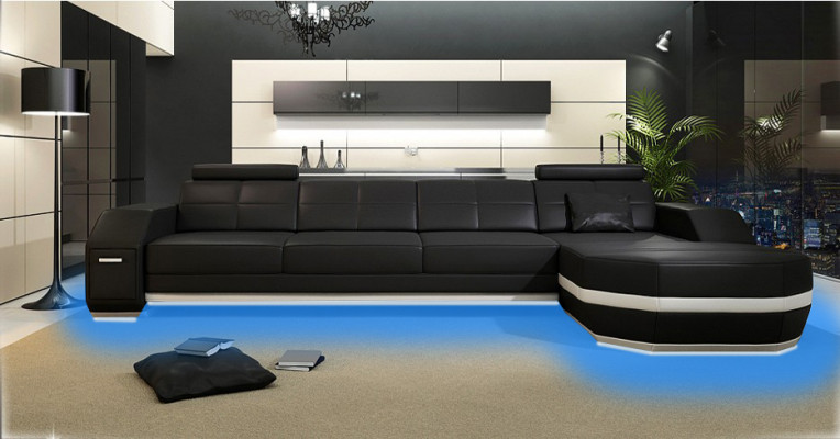 Design Eckcouch Sofa Polstersuite Liederdivan Ecke Wunnlandschaft PH300B