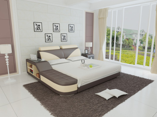 Designer Bett Polsterbett Luxusbett Duebelbett Ehebett Better 140/160/180 cm