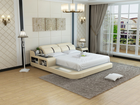 Design Ledersbett Luxus Polsterbette duebel Modern Bestiet 140/160/180 cm