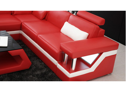Liederkanapé Couch Wunnlandschaft Eck Modern Dekor Ecksofa Design Garnitur