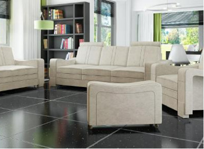 Canapé-Set Textil Polster Canapé Sofa Garnitur Stoffsëfa 3+2+1 Wunnlandschaft
