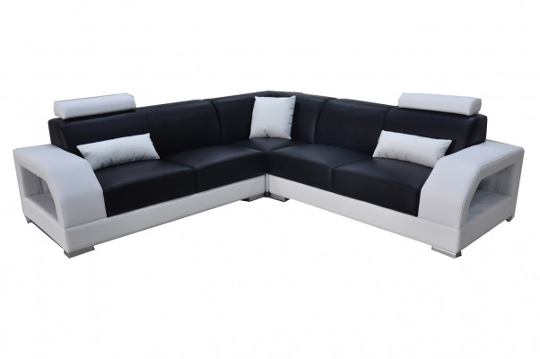 XXL Couch Ecksofa Lieder Wunnlandschaft Garnitur Design Modern Sofa L-Form G8001B