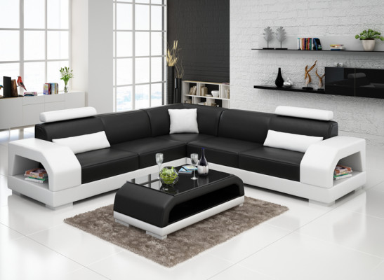 XXL Couch Ecksofa Lieder Wunnlandschaft Garnitur Design Modern Sofa L-Form G8001B