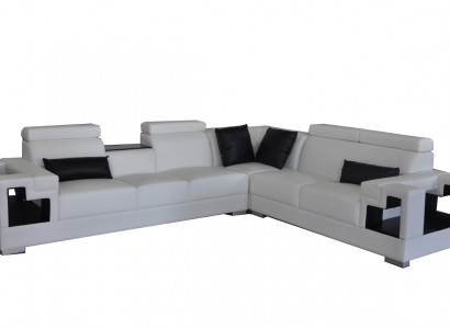 Ledercouch Wunnlandschaft Eckgarnitur Design Modern Sofa L-Form K5001