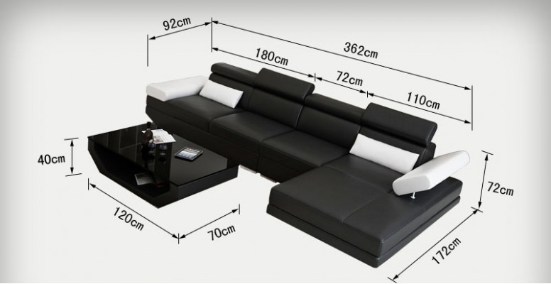 Ledercouch Sofa Couch Wunlandschaft Eckssofa Modern Garnitur Dekor Design