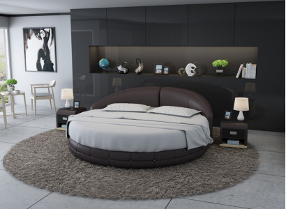 Ronnebett Designbett Polsterbett Designerbett Polster Ronn XXL Luxus Kinnek Gréisst