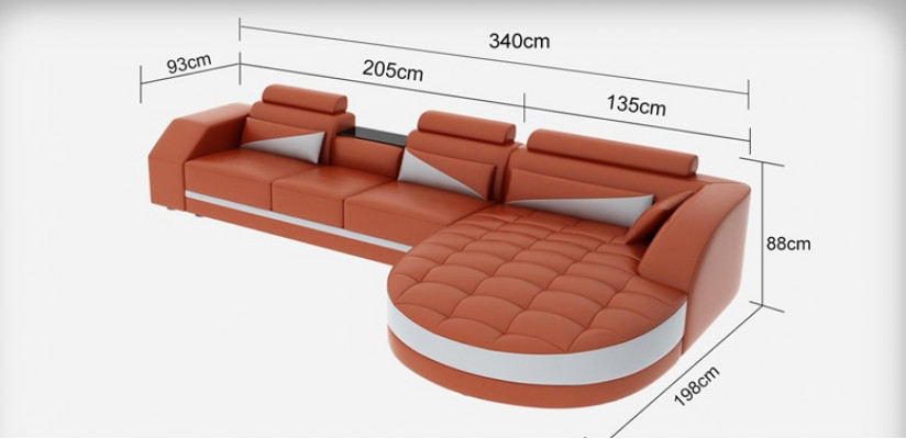 Sofa Liederdivan Canapé Wunnlandschaft Modern Eck Ecksofa Design Garnitur