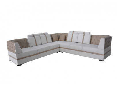 Liedersofa Canapé Wunnlandschaft Eck Garnitur Design Modern Sofa A1128