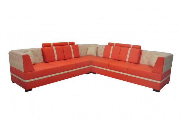Liedersofa Canapé Wunnlandschaft Eck Garnitur Design Modern Sofa A1128