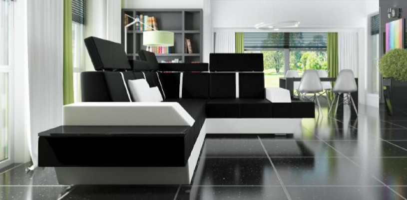 Designer Ledersofa Wunnlandschaft Polstersofa Couch Sofa Ecksofa Eckeck Couch Ledercouch