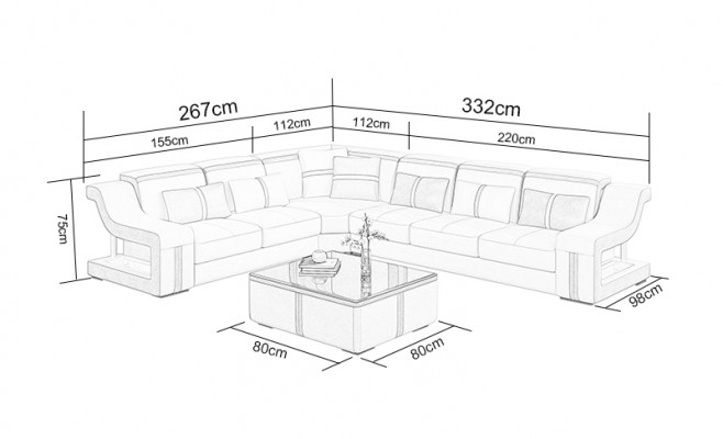 Canapé Couchage Polster Canapéen Couchelandschafte Miwwelen Sëtz Eckgarnitur