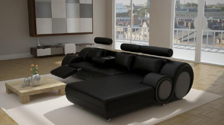 Designer Garnitur Wunnlandschaft Eckcouch Couch Sofa Polstersofa Ledersofa Sofas Nei