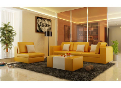Sofagarnitur mat USB Polstersofa Set 3+1 Lieder Couchen Sofa Moosnamiese.