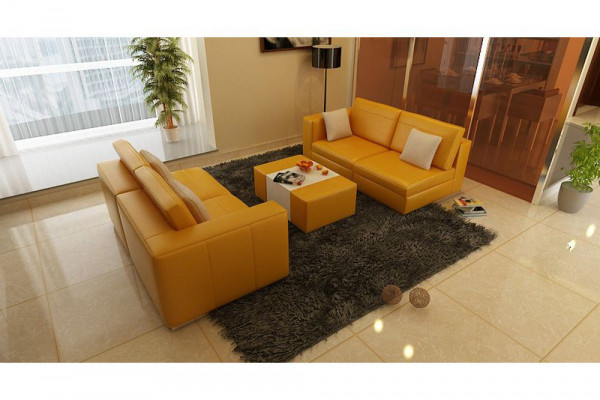 Sofagarnitur mat USB Polstersofa Set 3+1 Lieder Couchen Sofa Moosnamiese.