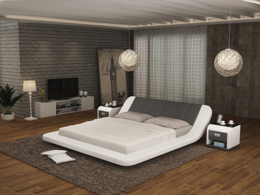 Liederbett mat USB, Polster Better Luxus Duebel Koppel 140/160/180 LB8826