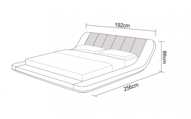 Liederbett mat USB, Polster Better Luxus Duebel Koppel 140/160/180 LB8826