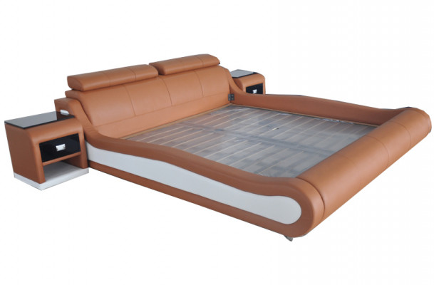 Luxusbett mat USB Polster Ehebett Lieder 140/160/180/200 LB8825