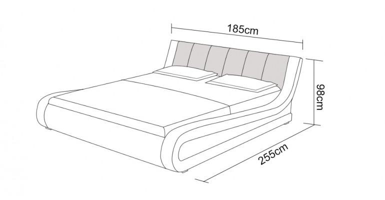 Liederbett mat USB Polster Better Luxus Duebel 140/160/180 LB8829