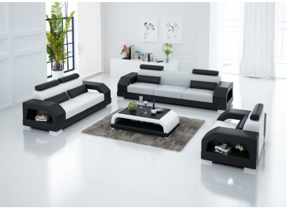 Liederdivan Canapé Wunnlandschaft 3+2+1 Sëtzgrupp Design Modern Divan G8001D