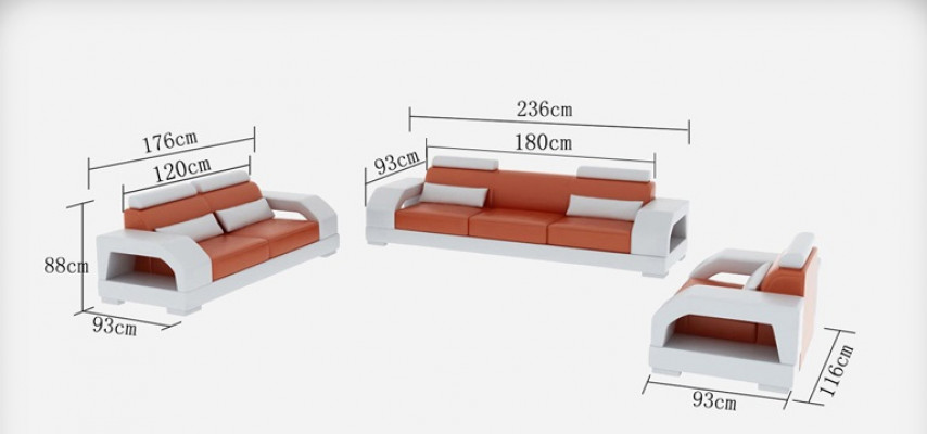 Liederdivan Canapé Wunnlandschaft 3+2+1 Sëtzgrupp Design Modern Divan G8001D